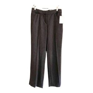 DANA BUCHMAN, NWT, WOMENS DRESS PANTS. GREY TWEAD. STRETCHY WAIST BAND. SIZE 8.